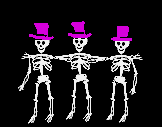 Dancing skeletons